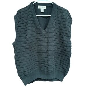 Grand Slam Sweater‎ Vest V Neck Textured Knit Sleeveless Top XXL